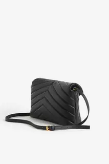 Стеганая сумка через плечо H&amp;M, черный H&M