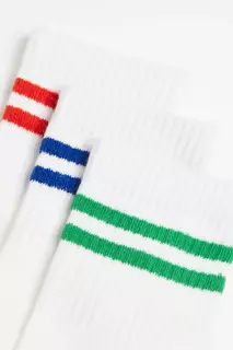 Комплект из 5 пар носков H&amp;M, белый H&M