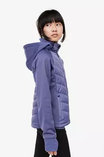 Стеганая спортивная куртка H&amp;M, фиолетовый H&M