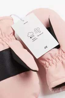 Стеганые водоотталкивающие перчатки на один палец H&amp;M, розовый H&M