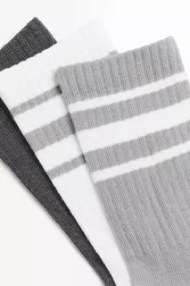 Комплект из 3 пар носков H&amp;M, серый H&M