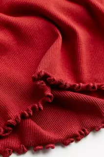 Трикотажное платье в рубчик H&amp;M, красный H&M