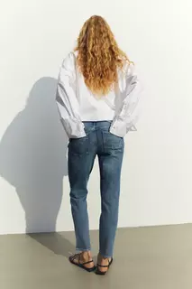 Узкие джинсы до щиколотки H&amp;M, синий H&M
