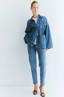 Узкие джинсы до щиколотки H&amp;M, синий H&M