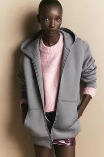 Укороченный свитер H&amp;M, розовый H&M