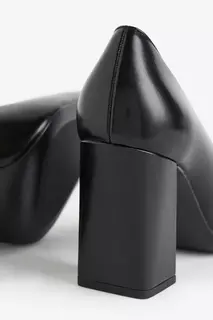 Формальные туфли на массивном каблуке H&amp;M, черный H&M