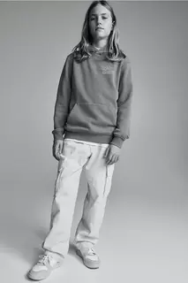 Хлопковые брюки-карго H&amp;M, бежевый H&M