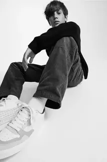 Хлопковые брюки-карго H&amp;M, серый H&M