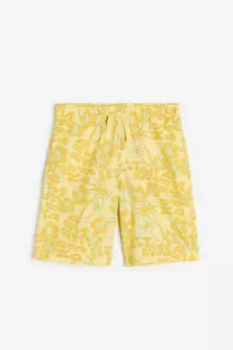 Хлопковые шорты на резинке H&amp;M, желтый H&M