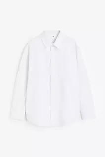 Хлопчатобумажную рубашку H&amp;M, белый H&M