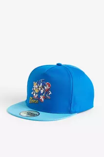 Шляпа с козырьком и мотивом H&amp;M, синий H&M