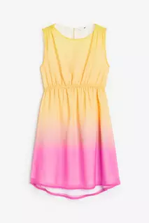 Шифоновое платье H&amp;M, розовый H&M