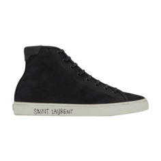 Ботинки Saint Laurent Malibu Mid, черный