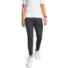 Брюки Topman Skinny Smart With Elasticated Waistband, темно-серый