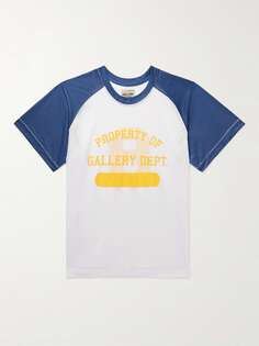 Сетчатая футболка с логотипом GALLERY DEPT., белый