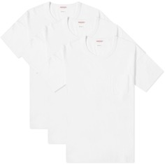 Комплект из трех футболок Visvim Sublig Jumbo, белый