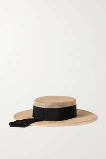EUGENIA KIM шляпа от солнца Colette из смесовой конопли с отделкой в ​​крупный рубчик