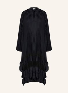 Плиссированное платье CLAUDIE PIERLOT mit Mesh, черный