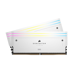 Оперативная память Corsair Dominator Titanium RGB, 48 Гб DDR5 (2x24 Гб), 6000 МГц, белый