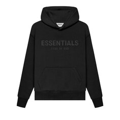 Детский пуловер с капюшоном Fear of God Essentials, цвет Черный