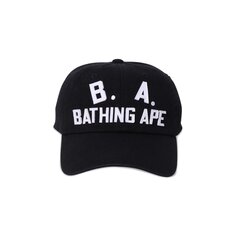 BAPE BA Кепка из мытой твила, черная