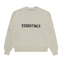 Детский вязаный свитер Fear of God Essentials x SSENSE, цвет Лен