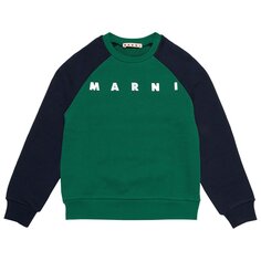 Детский свитер с логотипом Marni, цвет Зеленый