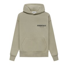 Детский пуловер с капюшоном Fear of God Essentials, цвет Фисташковый