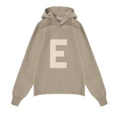 Детское вязаное худи Fear of God Essentials Big E Seafoam