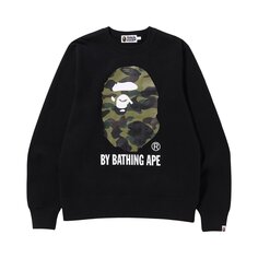 BAPE 1st Camo By Bathing Ape Crewneck, черный цвет