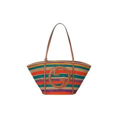 Сумка-тоут Gucci Round Interlocking G, Multicolor