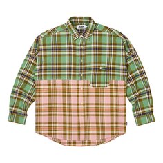 Рубашка Palace Checkmate с заниженными плечами, Зеленая