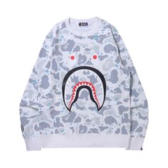 BAPE Space Camo Shark Crewneck, белый цвет