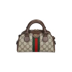 Миниатюрная сумка Gucci Ophidia GG с ручкой сверху, Beige/Ebony Supreme