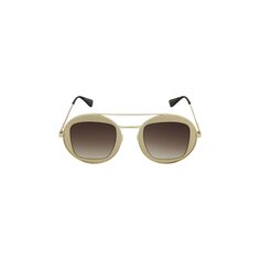 Gucci Круглые солнцезащитные очки, золотисто-коричневые