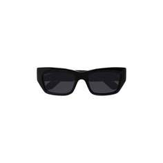 Солнцезащитные очки Gucci в прямоугольной оправе, Черные