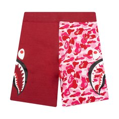 BAPE ABC Камуфляжные спортивные шорты с изображением акулы, розовые
