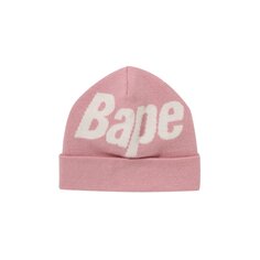 Вязаная шапка BAPE Розовая