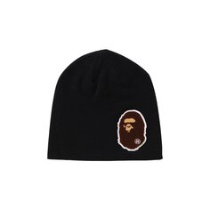 Вязаная шапка BAPE Big Ape Head, темно-синяя