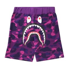 Спортивные шорты BAPE Color Camo Shark, фиолетовые