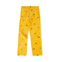 Вельветовые брюки-чиносы Palace x Ralph Lauren GTI, цвет Желтый Палаццо