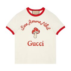 Футболка из джерси Gucci Sine Amore Nihil Off White