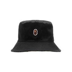 Двусторонняя шляпа BAPE One Point, черная