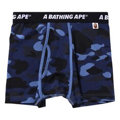 Камуфляжные шорты BAPE Темно-синий