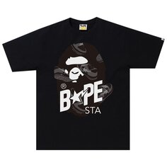 BAPE Random Свободная футболка Bape Sta Ape Head, черная