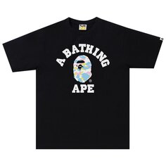 Новая камуфляжная футболка BAPE Черная