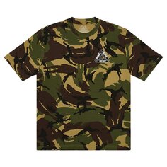 Футболка Palace с тройными рваными краями, Woodland Camo