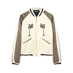 Куртка Palm Angels Upsidedown Palm Sukajan, коричневая