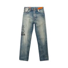 Джинсы прямого кроя Heron Preston x Levis, синие