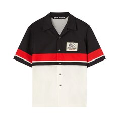 Рубашка для боулинга Palm Angels x Haas MoneyGram Racing, цвет Черный/Белый/Красный